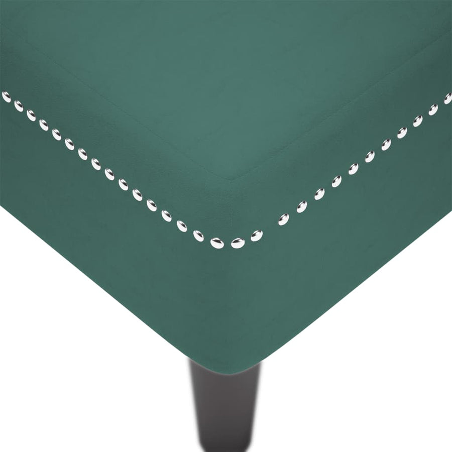 Chaise longue met kussen&rechterarmleuning fluweel donkergroen