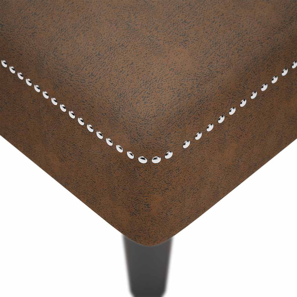 Chaise Longue Met Kussen En Rechterarmleuning Kunstleer Bruin
