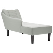 Chaise longue 140x56x66 cm fluweel lichtgrijs