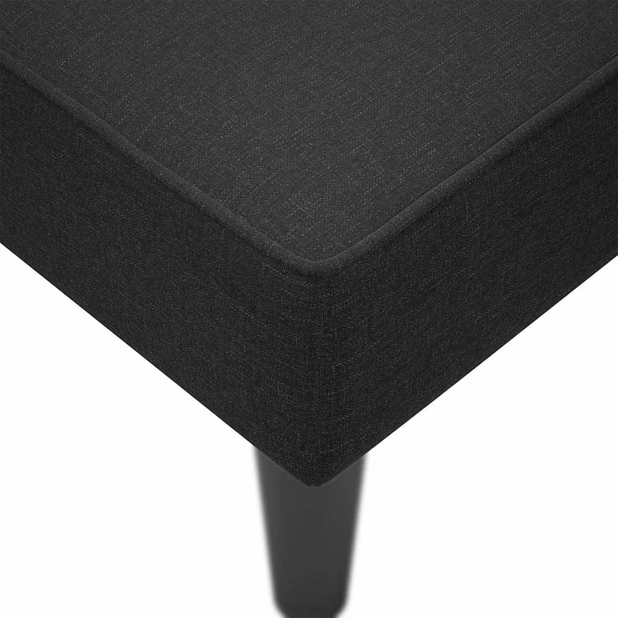 Chaise longue met rechterarmleuning stof zwart