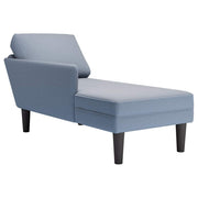 Chaise longue corduroy blauw 132x56x70 cm