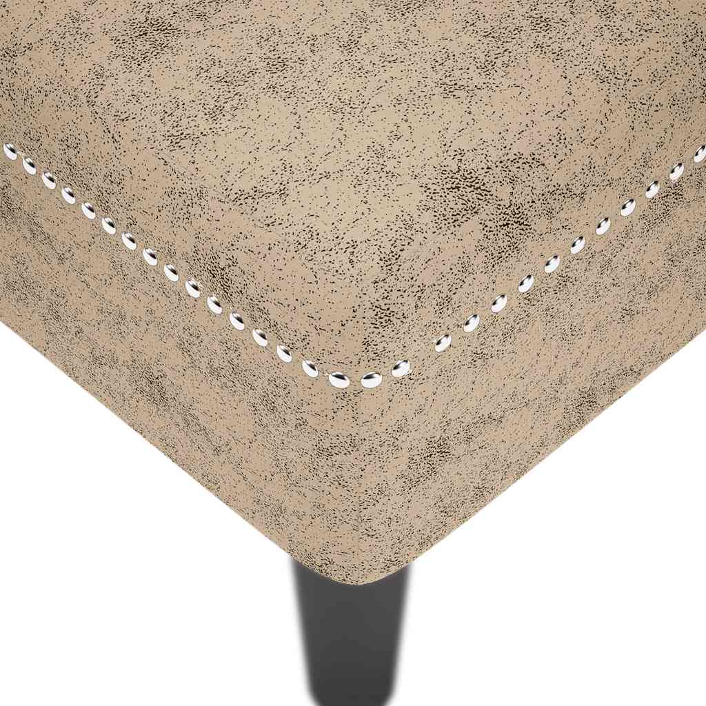 Chaise longue met kussen&rechterarmleuning kunstleer lichtgrijs