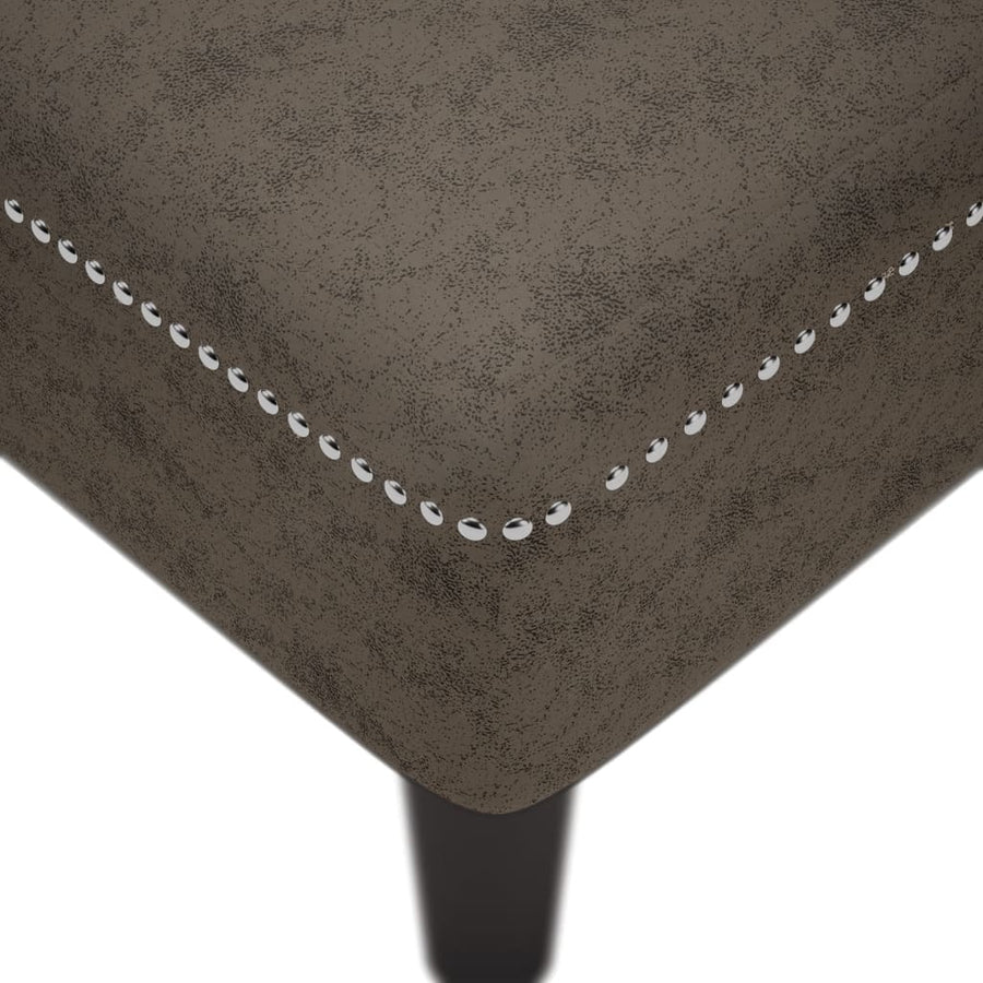 Chaise longue kussen en rechterarmleuning kunstleer donkergrijs