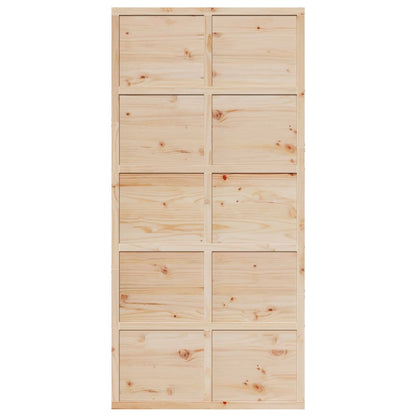 Schuifdeur 100x208 cm massief grenenhout