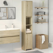 Badkamerkast 30x30x183,5 cm spaanplaat sonoma eiken