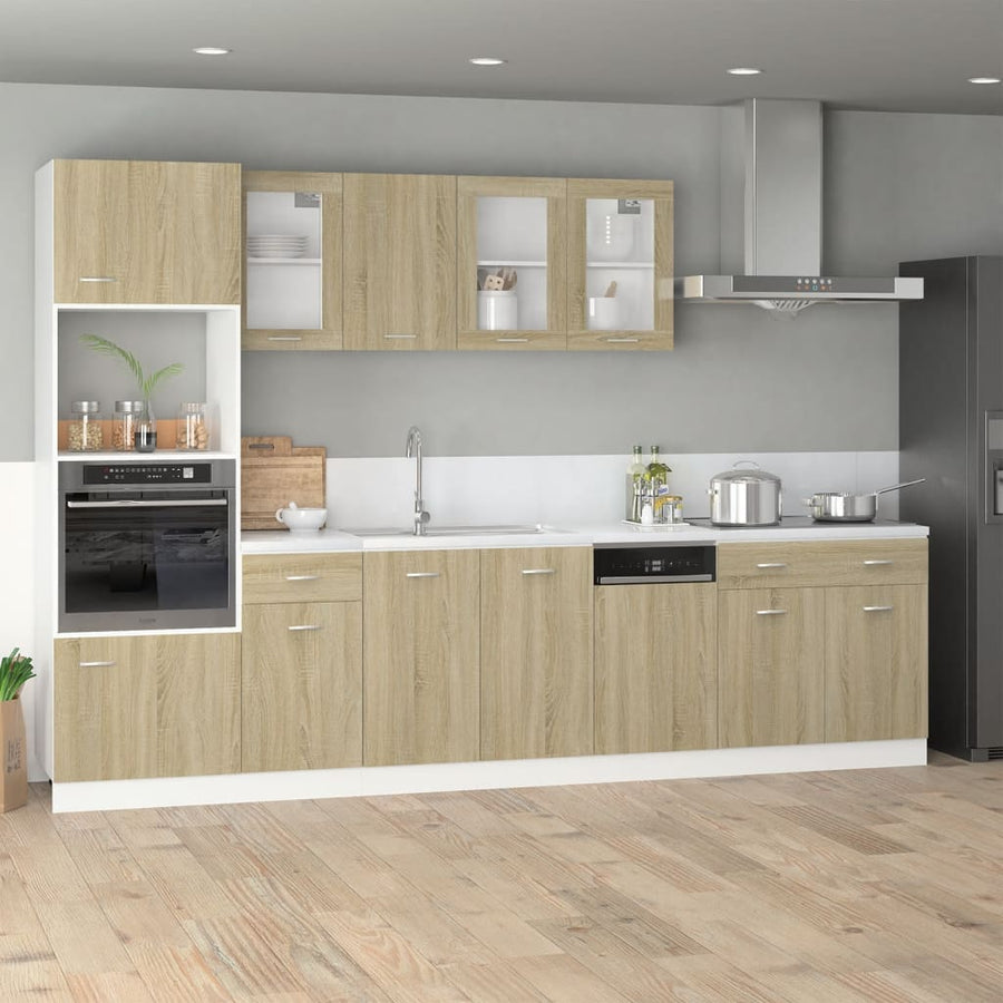 Onderkast met lade 80x46x81,5 cm spaanplaat sonoma eikenkleurig