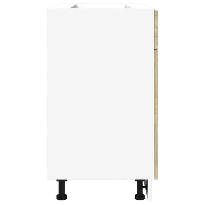 Onderkast met lade 80x46x81,5 cm spaanplaat sonoma eikenkleurig