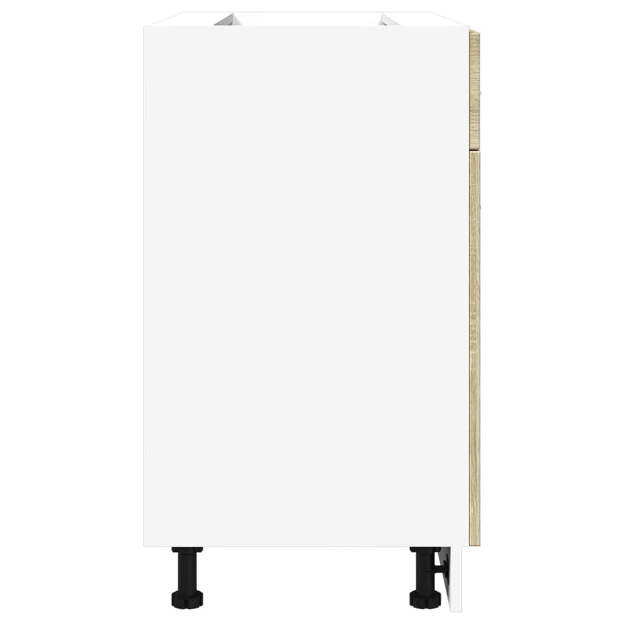 Onderkast met lade 80x46x81,5 cm spaanplaat sonoma eikenkleurig