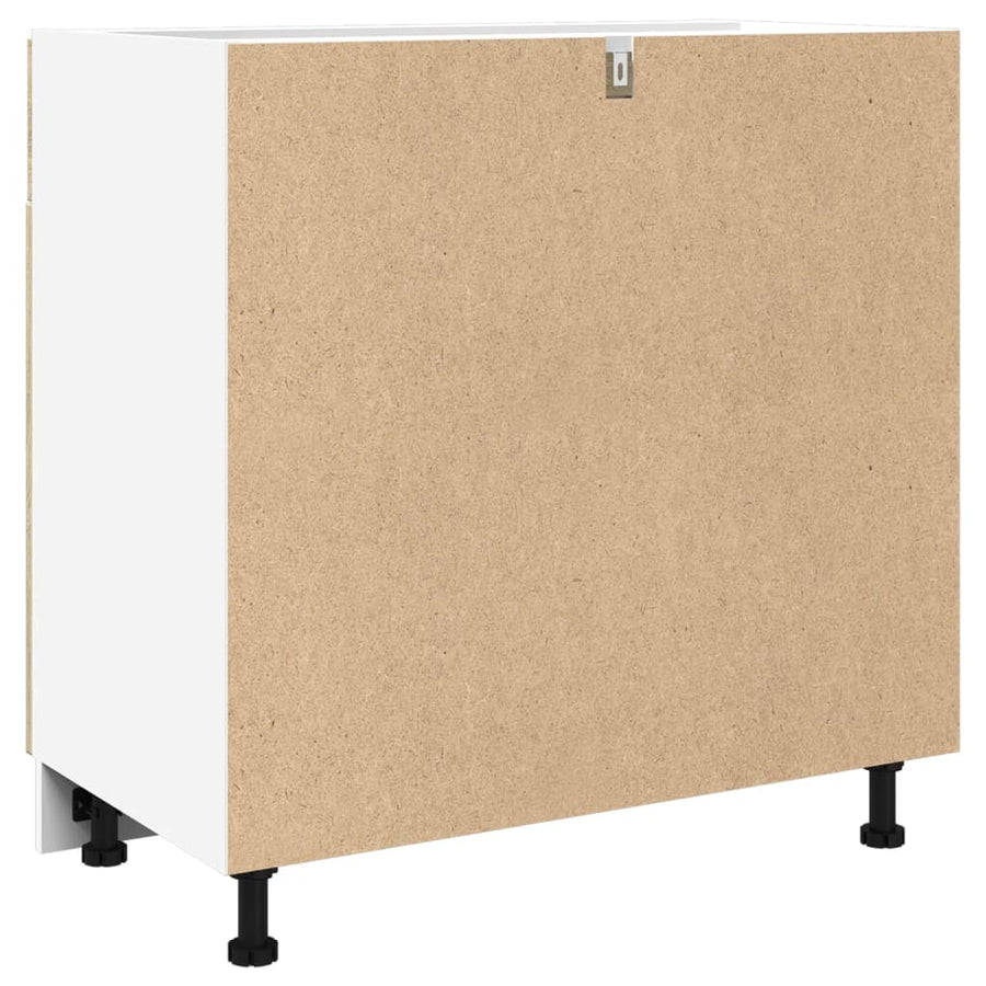 Onderkast met lade 80x46x81,5 cm spaanplaat sonoma eikenkleurig