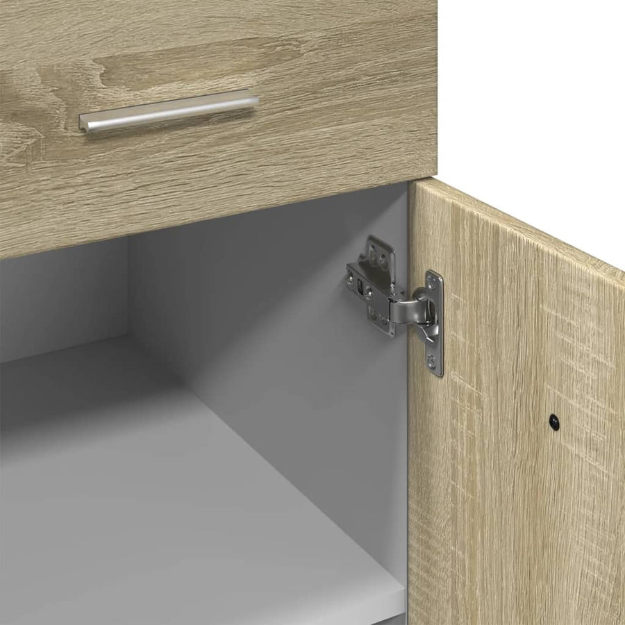 Onderkast met lade 80x46x81,5 cm spaanplaat sonoma eikenkleurig