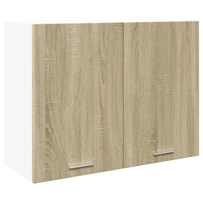 Hangkast 80x31x60 cm bewerkt hout sonoma eikenkleurig