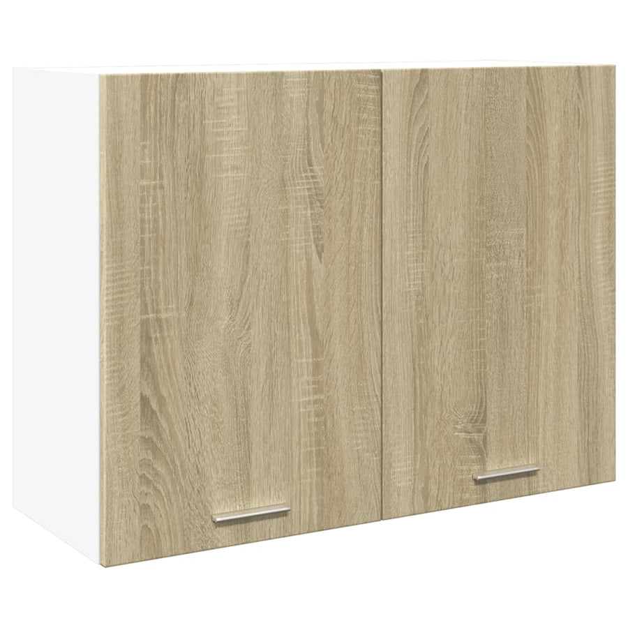 Hangkast 80x31x60 cm bewerkt hout sonoma eikenkleurig