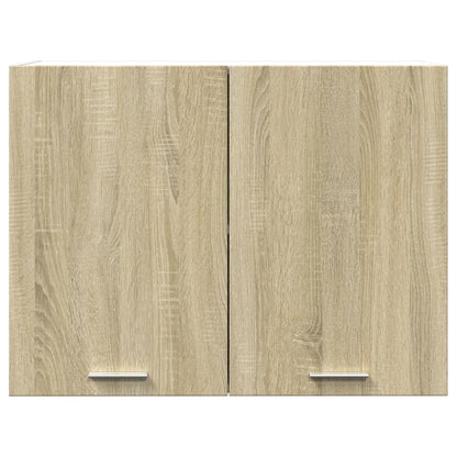 Hangkast 80x31x60 cm bewerkt hout sonoma eikenkleurig