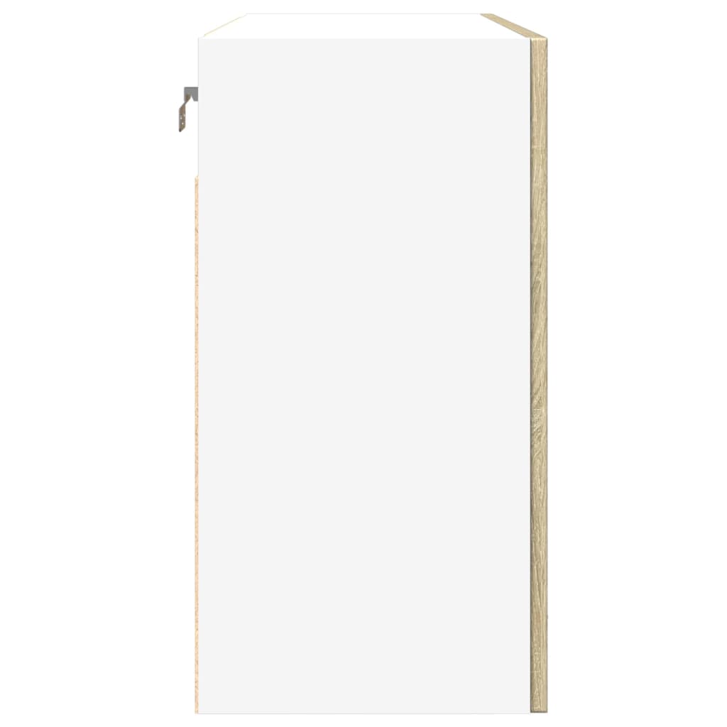 Hangkast 80x31x60 cm bewerkt hout sonoma eikenkleurig