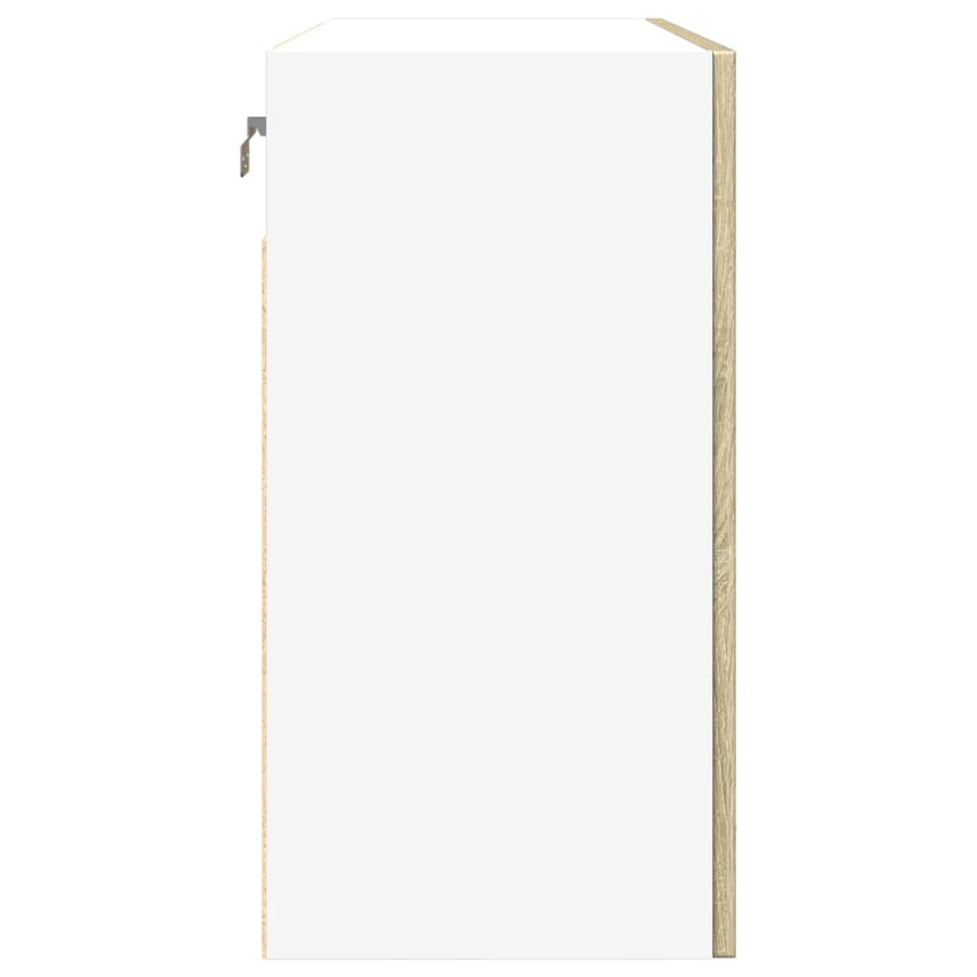Hangkast 80x31x60 cm bewerkt hout sonoma eikenkleurig