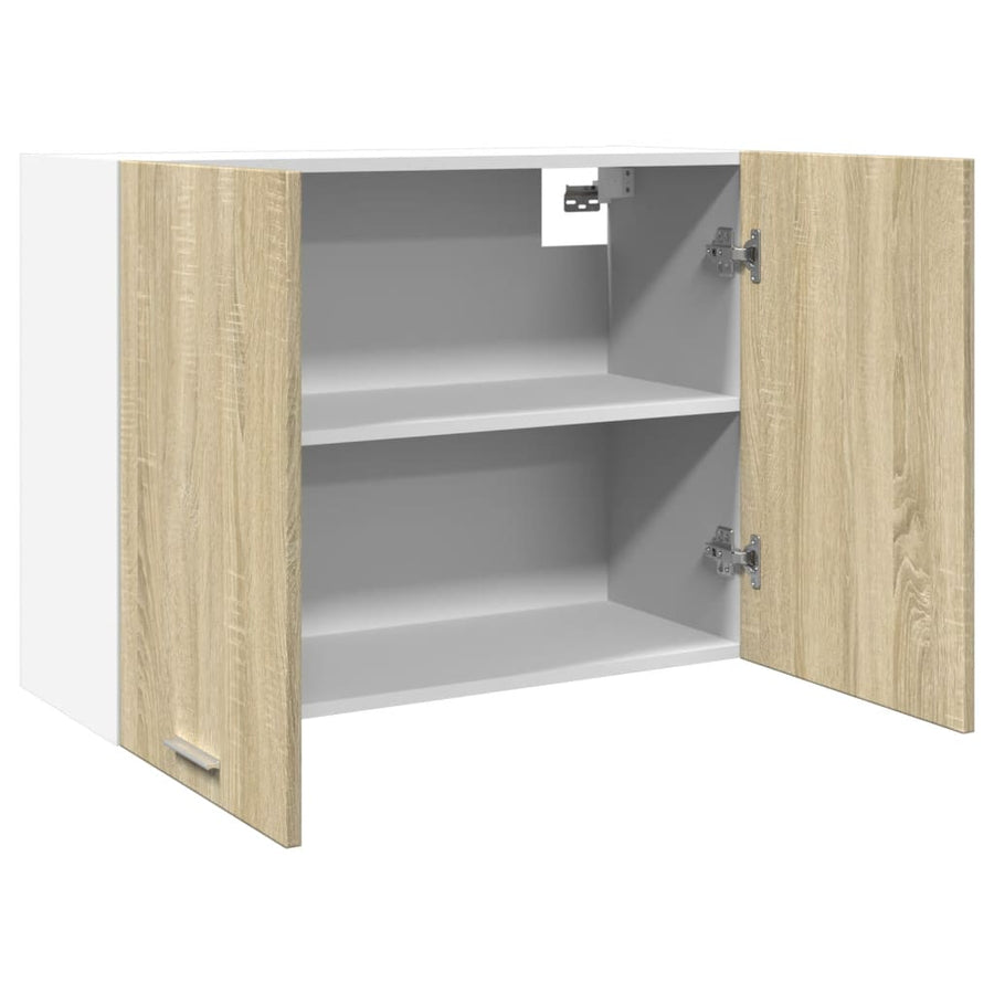 Hangkast 80x31x60 cm bewerkt hout sonoma eikenkleurig