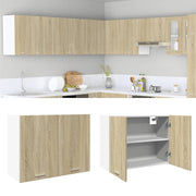 Bovenkast 80x31x60 cm bewerkt hout sonoma eiken