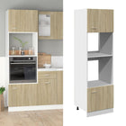 Magnetronkast 60x57x207 cm bewerkt hout sonoma eiken