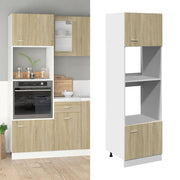 Magnetronkast 60x57x207 cm bewerkt hout sonoma eiken