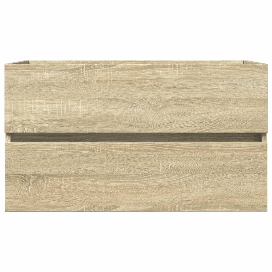 Wastafelkast 80x38,5x45 cm spaanplaat sonoma eikenkleurig
