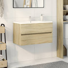 Bathroom cabinet 80x38.5x45 cm chipboard Sonoma oak