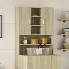 Wasmachinekast 70,5x24x90 cm sonoma eiken