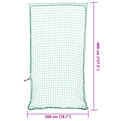 Aanhangwagennet elastisch touw 4x2 m polypropeen groen