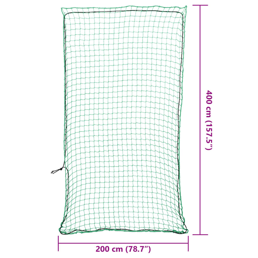 Aanhangwagennet elastisch touw 4x2 m polypropeen groen