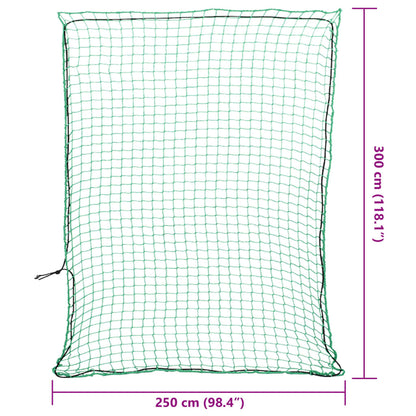 Aanhangwagennet elastisch touw 3x2,5 m polypropeen groen