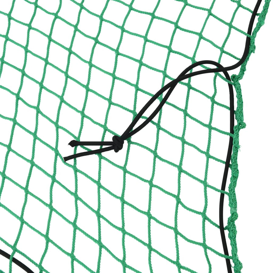 Aanhangwagennet elastisch touw 3,5x3 m polypropeen groen