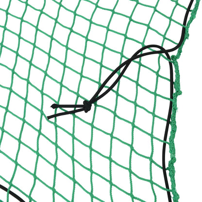 Aanhangwagennet elastisch touw 7x3,5 m polypropeen groen