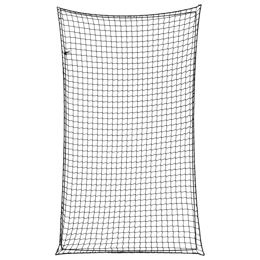 Aanhangwagennet elastisch touw 2,1x1,25 m polypropeen zwart