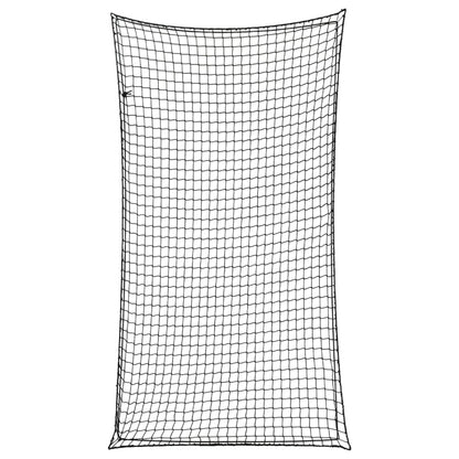 Aanhangwagennet elastisch touw 3x1,65 m polypropeen zwart