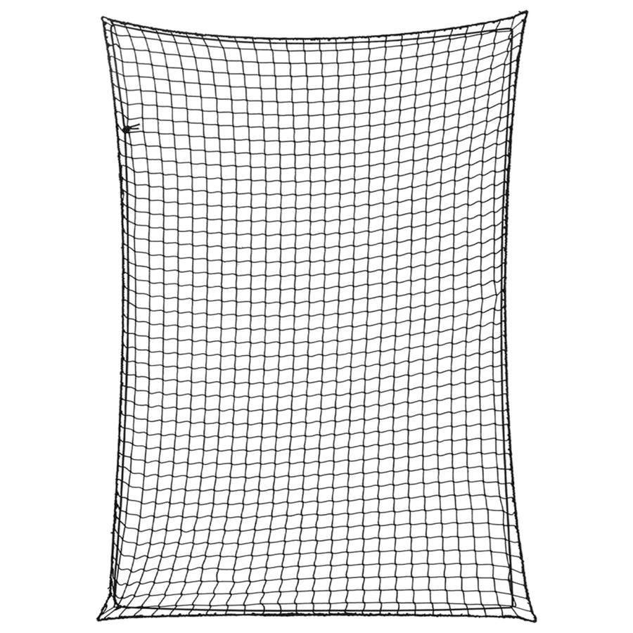 Aanhangwagennet elastisch touw 3,5x2,5 m polypropeen zwart