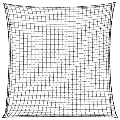 Aanhangwagennet elastisch touw 3x3 m polypropeen zwart