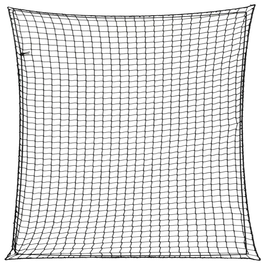Aanhangwagennet elastisch touw 3x3 m polypropeen zwart