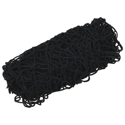 Aanhangwagennet elastisch touw 3x3 m polypropeen zwart