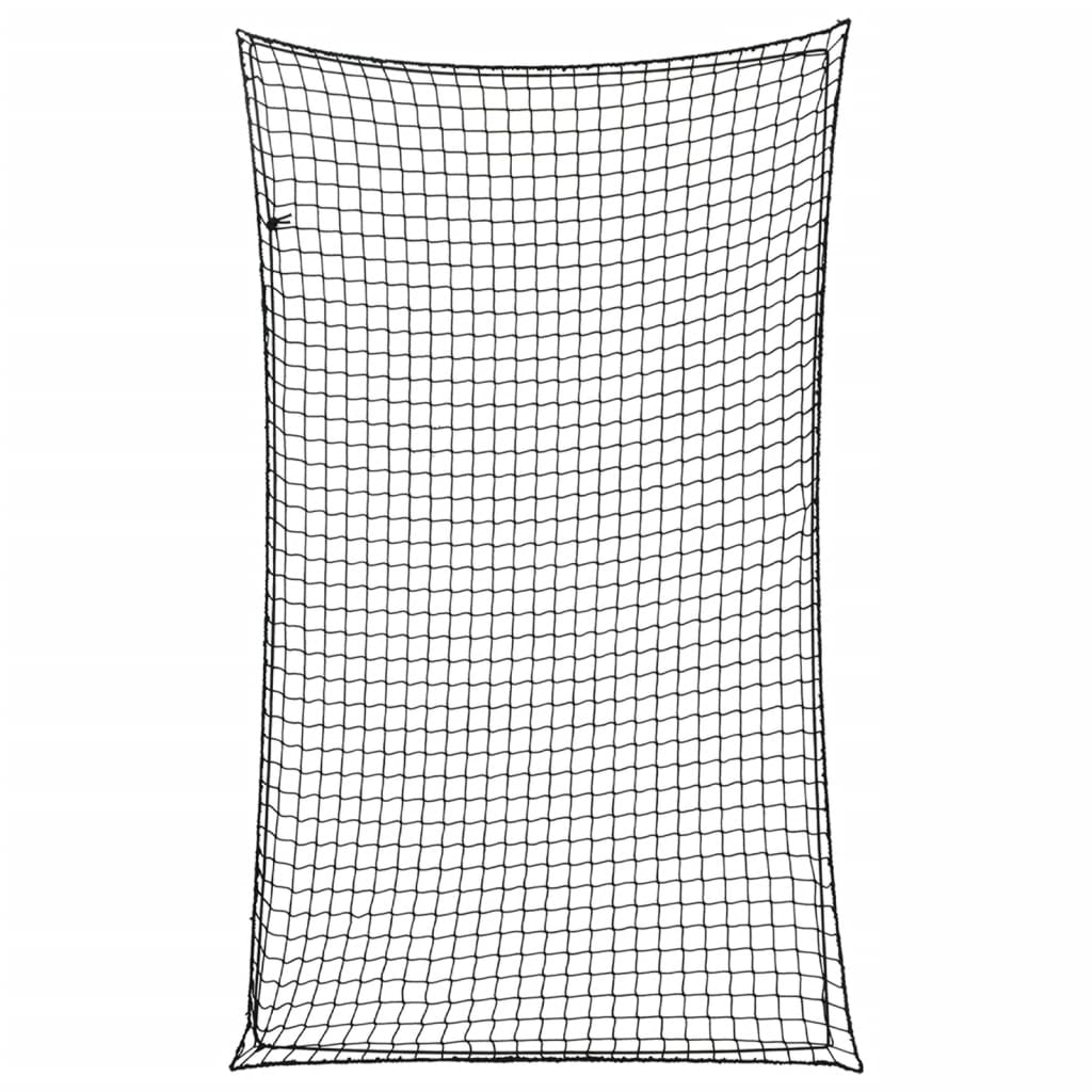 Aanhangwagennet Elastisch Touw Polypropeen 1 5 x 3 m Zwart