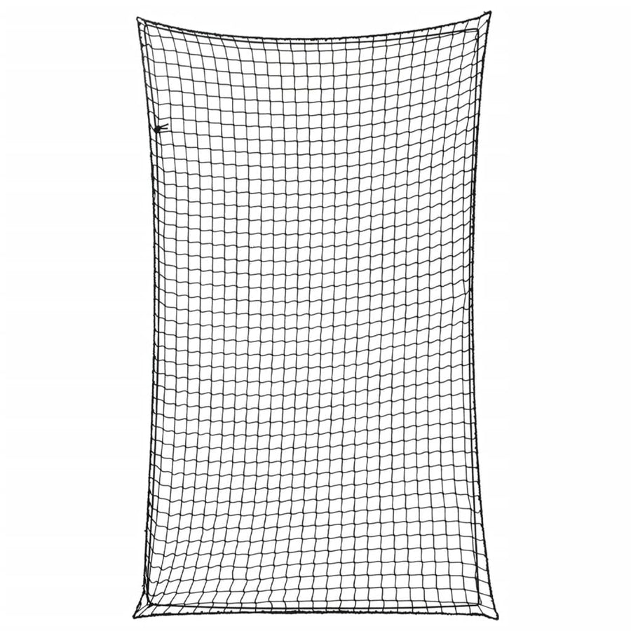 Aanhangwagennet Elastisch Touw Polypropeen 1 5 x 3 m Zwart