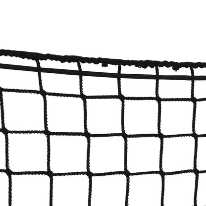 Aanhangwagennet Elastisch Touw Polypropeen 1 5 x 3 m Zwart