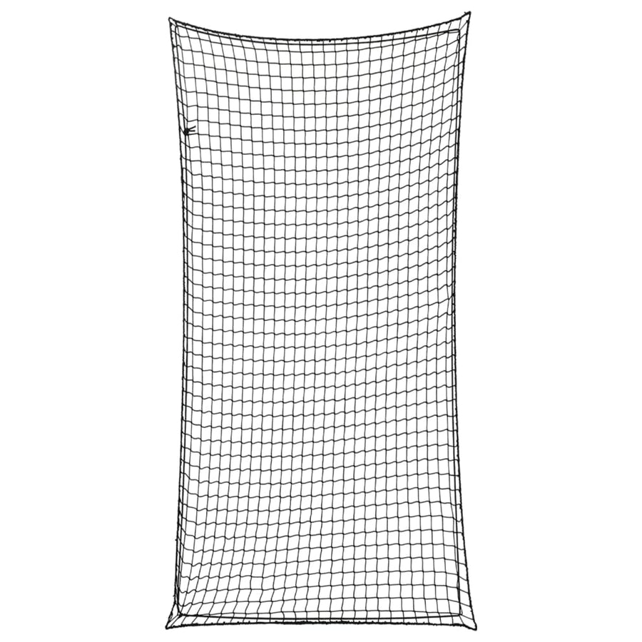 Aanhangwagennet elastisch touw 7x3,5 m polypropeen zwart
