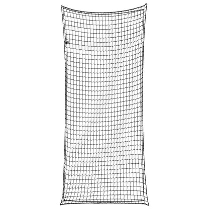 Aanhangwagennet elastisch touw 8x3,5 m polypropeen zwart