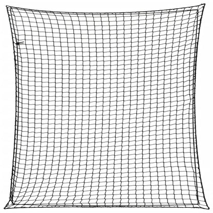 Aanhangwagennet Elastisch Touw Polypropeen 1 4 x 4 m Zwart