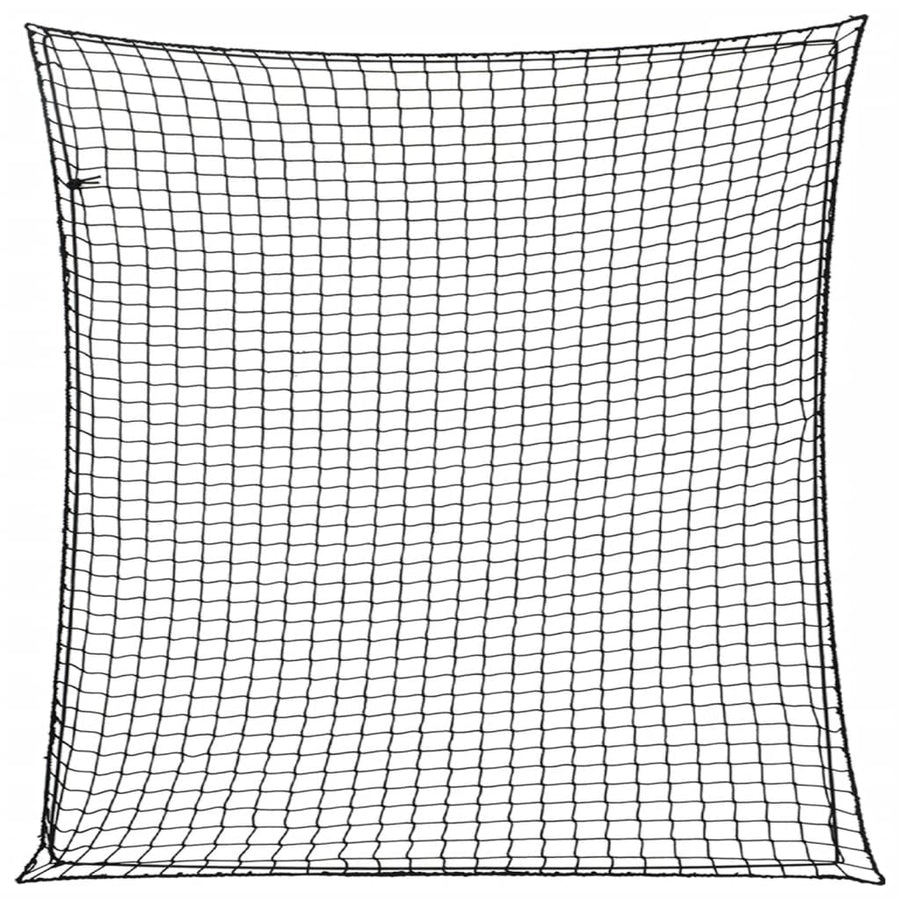 Aanhangwagennet Elastisch Touw Polypropeen 1 4 x 4 m Zwart