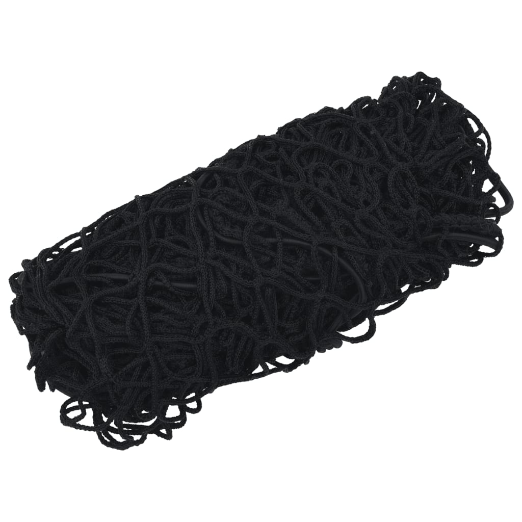 Aanhangwagennet Elastisch Touw Polypropeen 1 4 x 4 m Zwart