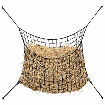 Hooinetten 2 St 200X120 Cm Rechthoekig Polypropeen Zwart