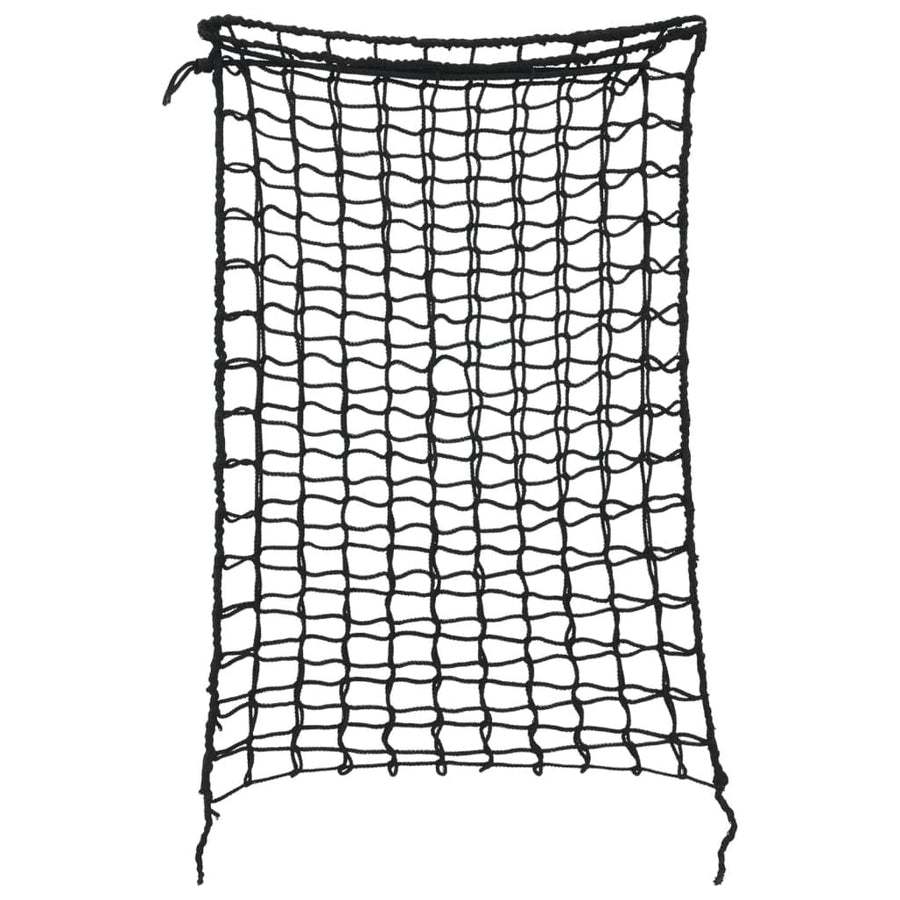 Hooinetten 2 st 75x50 cm rechthoekig polypropeen zwart