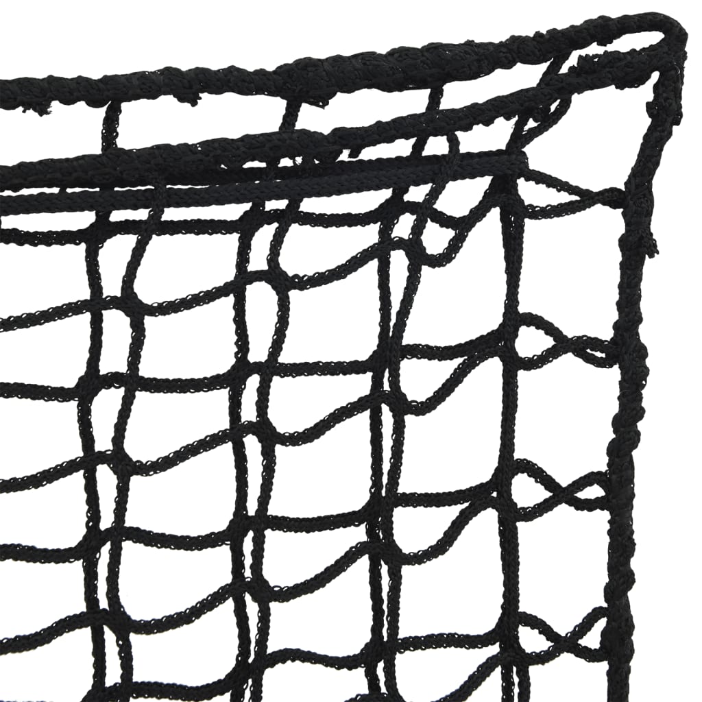 Hooinetten 2 st 75x50 cm rechthoekig polypropeen zwart