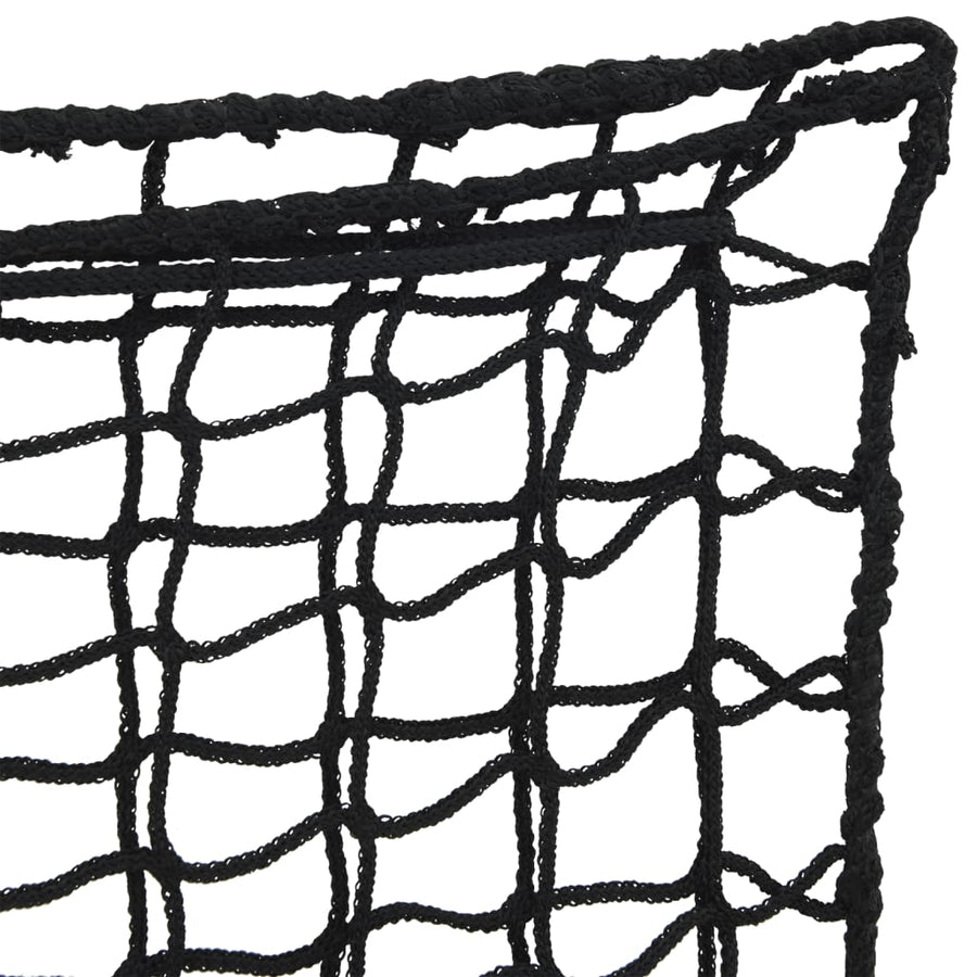 Hooinetten 2 st 75x50 cm rechthoekig polypropeen zwart