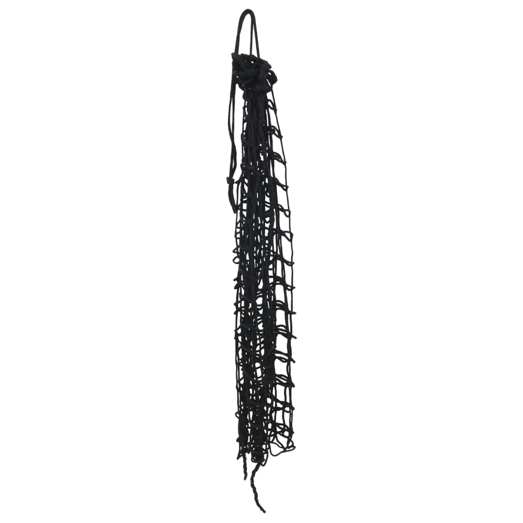 Hooinetten 2 st 75x75 cm vierkant polypropeen zwart